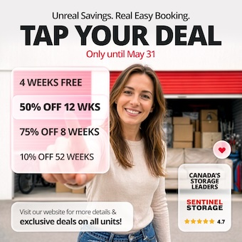Sentinel Storage - Sherwood Park North Promotion